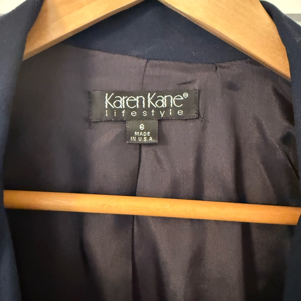 Vintage Deadstock Karen Kane Classic Blue Short Jacket - Picture 9 of 11
